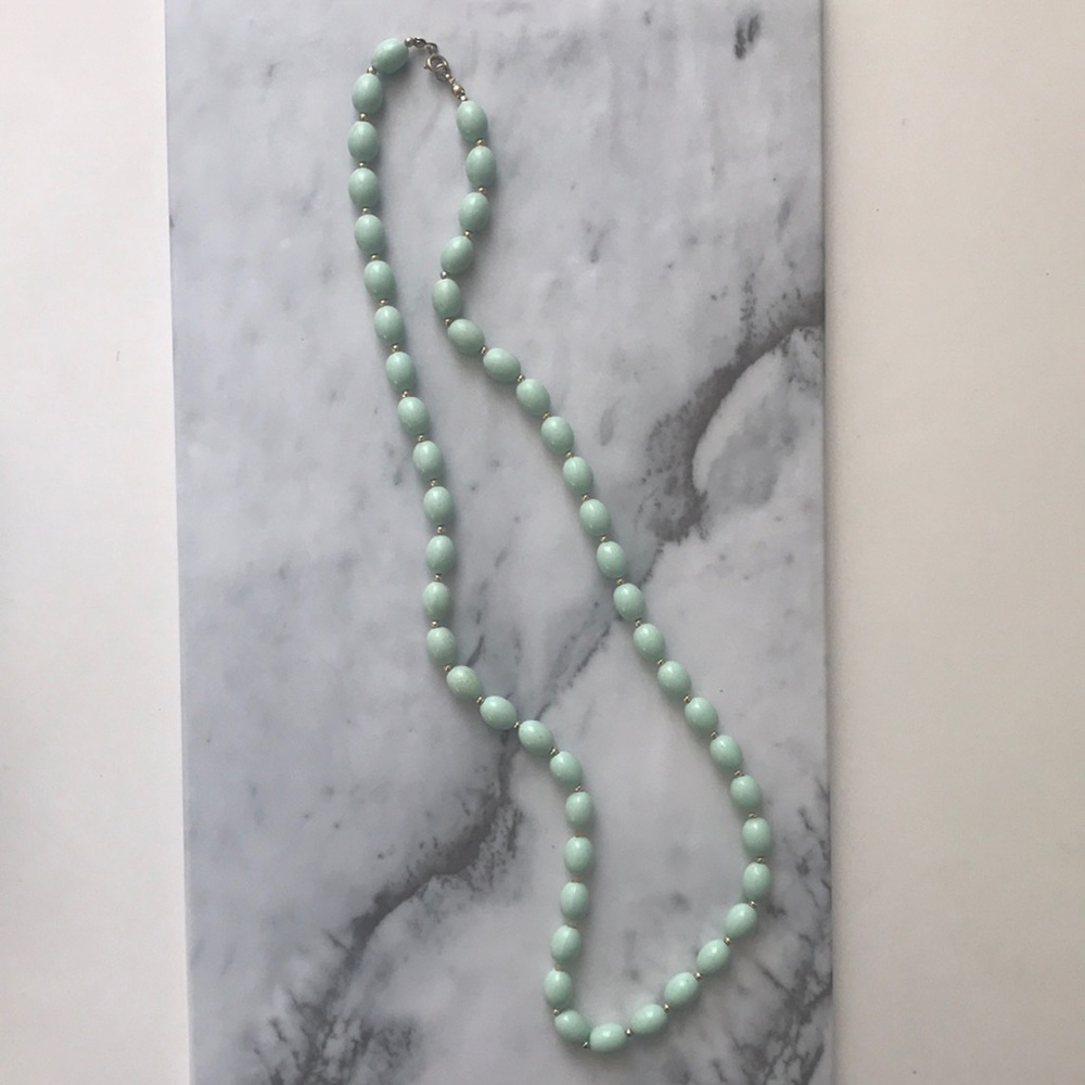 Mint Beaded Necklace